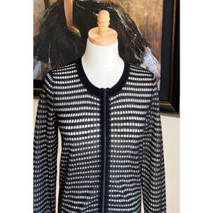 NWOT Sandro Black and White Knit Cardigan S